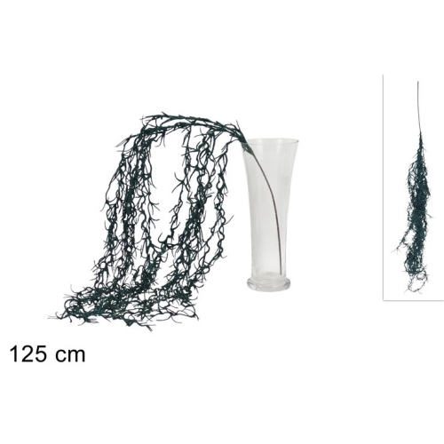 Glittered Christmas Branch, 125 cm, Dark Green