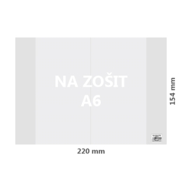 Cover for book A6 PVC 220x154 mm, coarse/transparent, 1 pcs