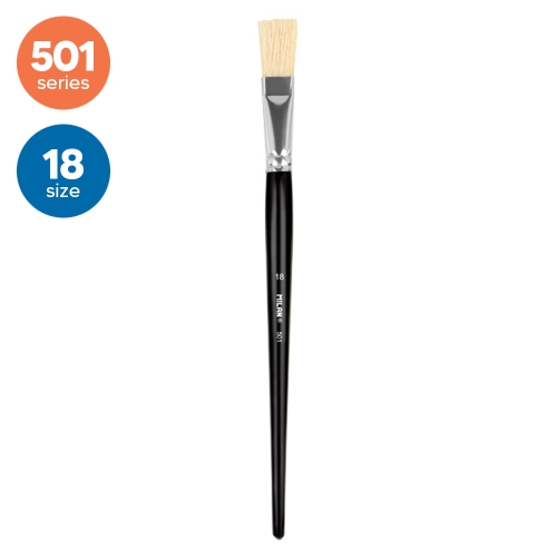 Bristle Hair Brush Flat 501 Series, Nr. 18