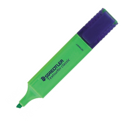 Zvýrazňovač, 1-5 mm, STAEDTLER, zelený