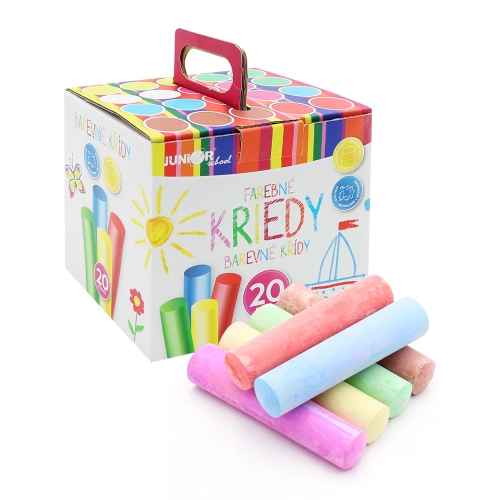 Colored/pavement chalks, round 20 pcs