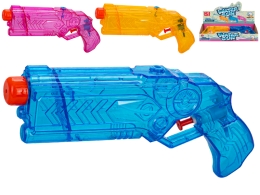 3asstd color (pink,blue, orange) 23cm plastic water gun 12pcs in DBX