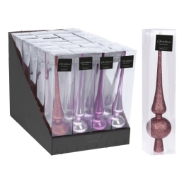 Špic na vianočný stromček 28 cm (mix farieb)