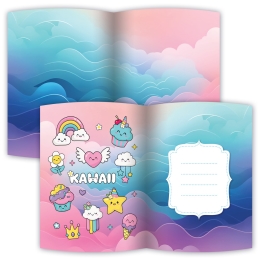 Pamätník JUNIOR 14x18 cm, 80 list. čistý - Kawaii (1)