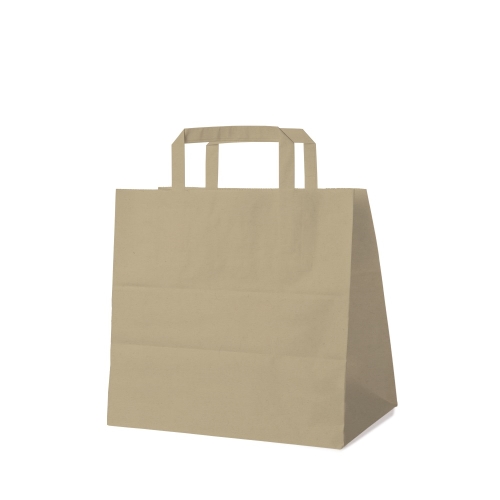 Paper bag brown 26+17 x 25 cm [50 pcs]
