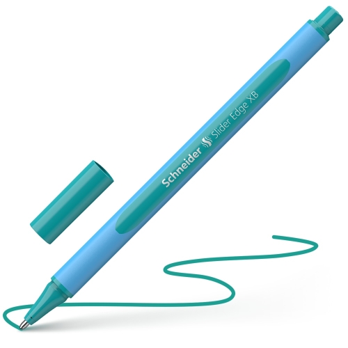 Ballpoint pen SCHNEIDER "Slider Edge XB", 0.7 mm, with cap, ocean