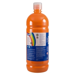 Bottle of 1000ml orange poster colour