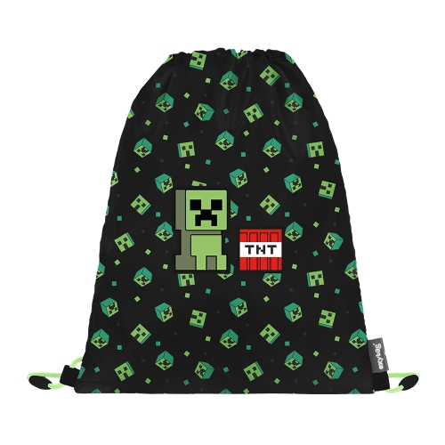 Vrecko na prezuvky s potlačou - OXY NEXT Green Cube