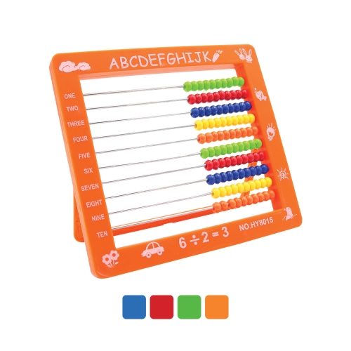 Plastic counter 18.8x16.9x1.4 cm (mix of 4 colors)