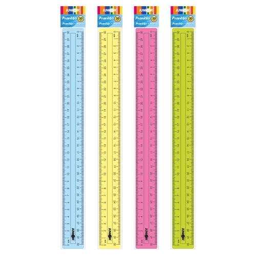 Ruler JUNIOR 30 cm, mix of colors