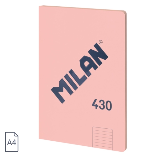 Blok linajkový A4 MILAN 48 listov, ružový