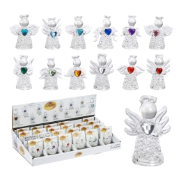 Figurine - Angel with heart 45 mm, mix/1pc