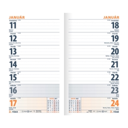 Diary Mini 2027 weekly PVC - blue (1)