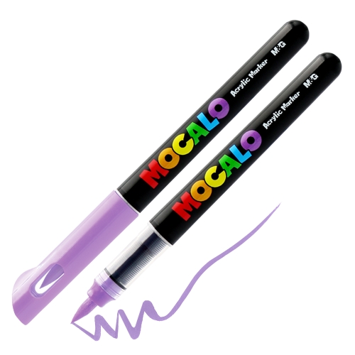 M&G MOCALO Acrylic Marker, brush tip - Lavender 804