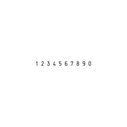Stamp TRODAT 15710 - numeral 10 digits
