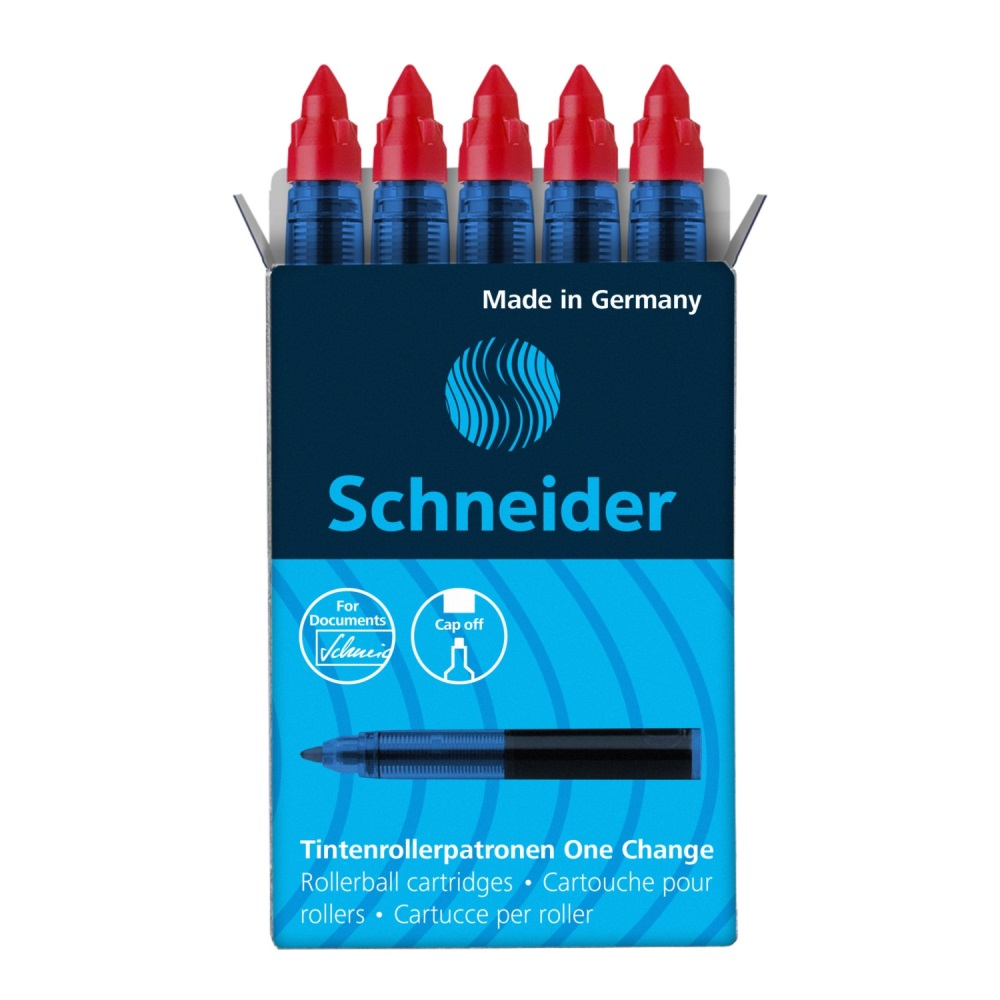 Bombičky do rollerov Schneider One Change 5ks - červená náplň