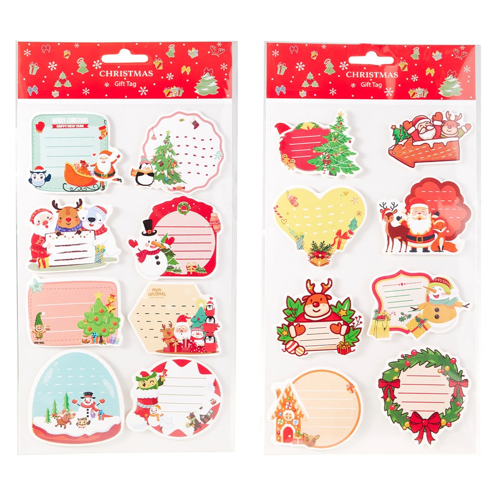 Set of Christmas Stickers with Gift Tags (Assorted / Price per pack) (1)