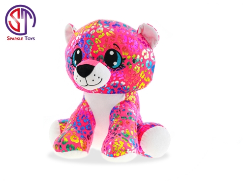 24cm plush sitting Star Sparkle colorful Rainbow leopard 0m+ in polybag