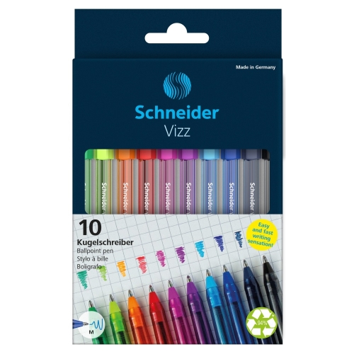 Schneider Vizz M ballpoint pen - set of 10