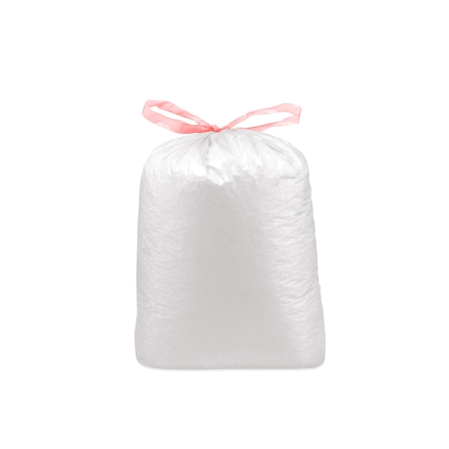Garbage bag (LDPE) ECONOMY retractable white 70 x 100 cm 120L [10 pcs]