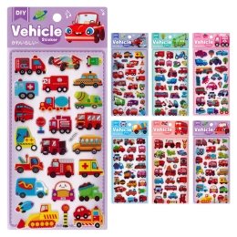 Cars Stickers, 11x24 cm (assorted designs / price per pack)
