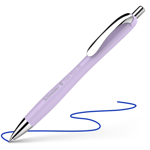 Ballpoint pen Schneider Slider Rave XB Blossom - blue refill