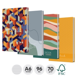Kniha záznamová A6, linajková - 96 listová, Office design (3)