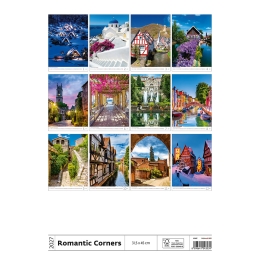 2027 Wall Calendar: Romantic Corners (2)
