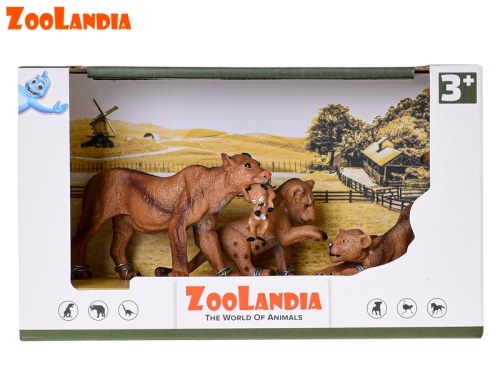 Zoolandia levice s mláďatami v krabičke