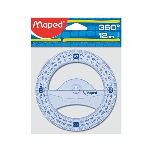 Uhlomer MAPED "GRAPHIC" 360°, plastový, 12 cm (19015)