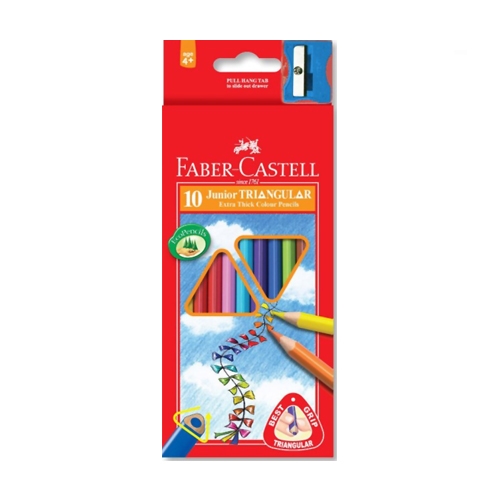Faber-Castell Grip Junior crayons 10 colors (20651)
