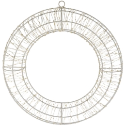 Christmas decoration - illuminated circle 38 cm, 480x micro LED, warm white