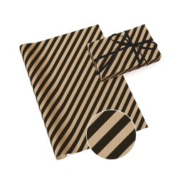 Gift paper 70 x 200 cm - Kraft 6 (mix of 5 designs) (1)