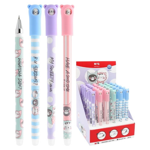 Roller gel/rubber M&G iErase So Many Cats Pastel (4 designs) (1)