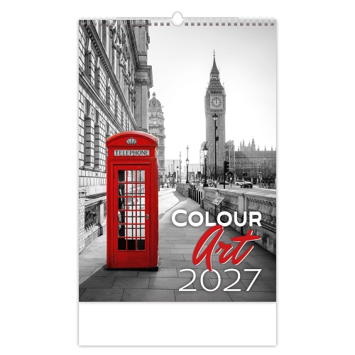 2027 Colour Art Wall Calendar