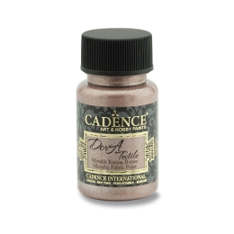Textilná farba Cadence, metal. staroružová, 50 ml