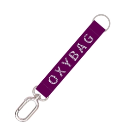 Short keyring with carabiner Diamonds
