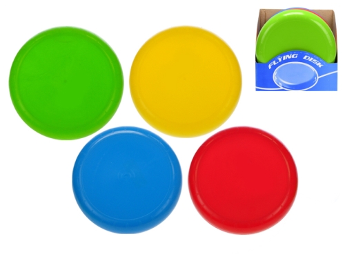 4asstd color (green, yellow, red, blue) 23cm plastic flying disc 10m+ 24pcs  in DBX