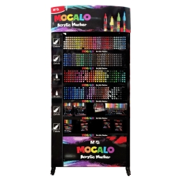 Prezentačný stojan M&G MOCALO 75x30x175 cm - naplnený Prezentačný stojan M&G MOCALO 75x30x175 cm - naplnený