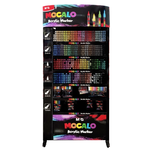 Prezentačný stojan M&G MOCALO 75x30x175 cm - naplnený (1)