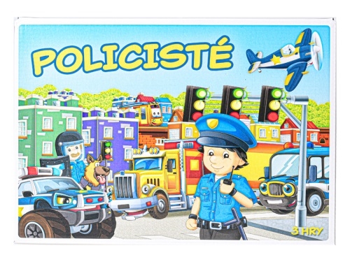 Spoločenská hra logická Policajti v krabičke