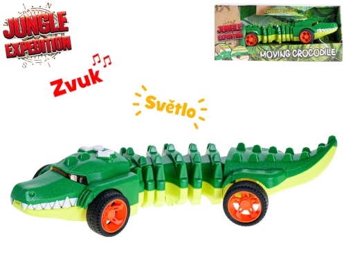 31cm BO "try me" Jungle expedition crocodile w/light and sound in OTB