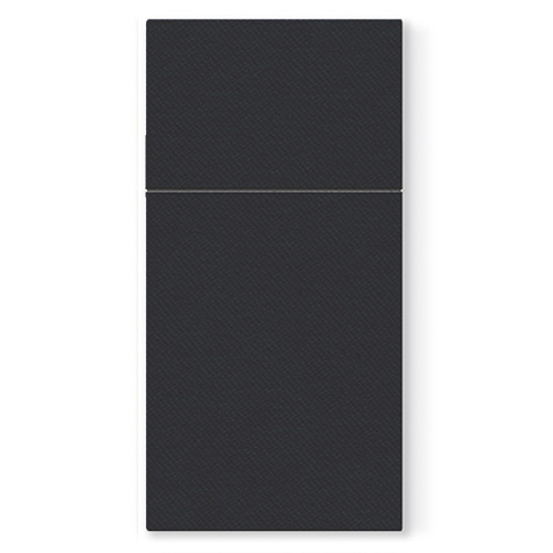 Vrecká na príbory PAW AIRLAID 39x40cm Unicolor Black, 50 ks/bal