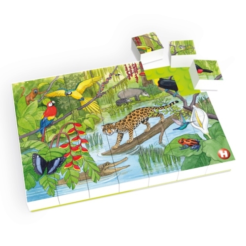 HUBELINO Puzzle-Animals in the forest