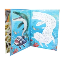 Kreatívny zošit Dino World + 350 samolepiek (1)