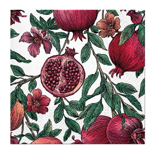 Obrúsky PAW L 33x33cm Pomegranate