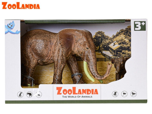 Zoolandia slonica s mláďaťom v krabičke