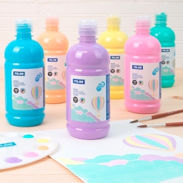 Bottle of 500ml green pastel colour (2)