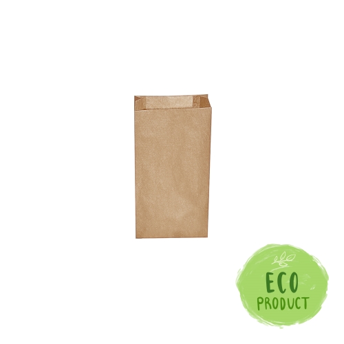 Pockets of snack pap. - brown 0.5 kg (10+5 x 22 cm) /500 pcs/