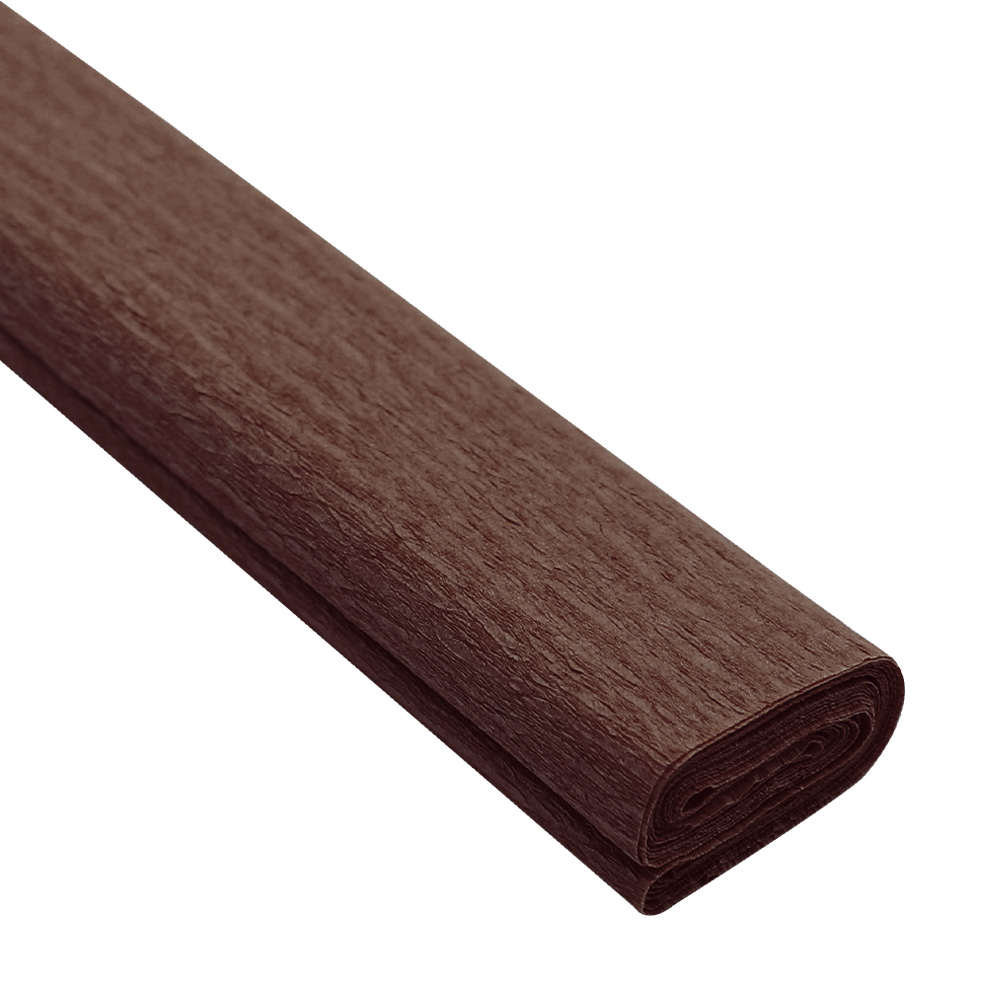 Krepový papier JUNIOR - tmavo hnedý 29